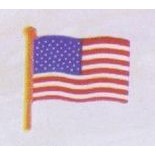 7/8" Awareness Flag Pin