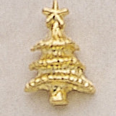 Christmas Tree Marken Design Cast Lapel Pin (Up to 5/8")