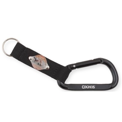 Deluxe Carabiner w/ Offset Printed Aluminum Plate on Strap