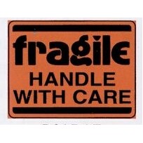 High Visibility Warning Labels (Fragile/ Handle With Care)