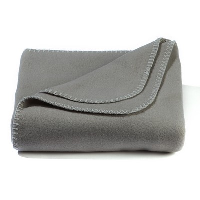 Heather Gray Value Fleece Blanket