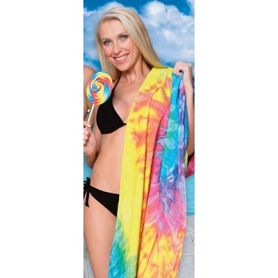 Tie-Dyed Beach Towel (30"x60")