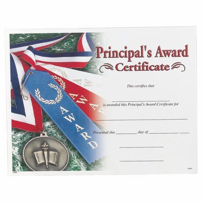 Principal's Certificate Award