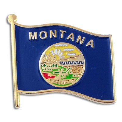 Montana State Flag Pin