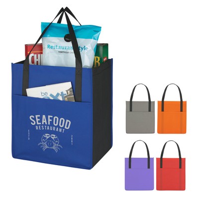 Non-woven Shopper's Pocket Tote Bag