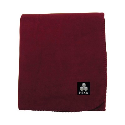 Fleece Blanket w/ Woven Patch