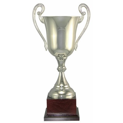 Slim Detailed Silver Plated Italian Cup