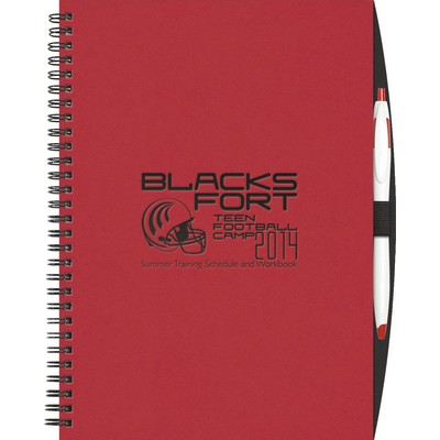 ValueBook™ ValueLine NoteBook w/PenPort and Cougar Pen (7"x10")