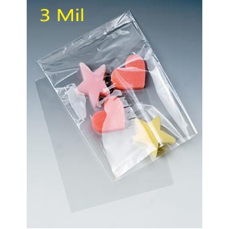 3 Mil Lay Flat Polyethylene Bag (4"x10")