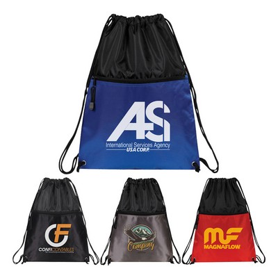 Poly Nylon Drawstring Backpack