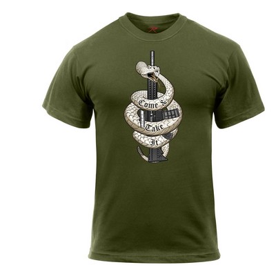 Olive Drab Come And Take It T-Shirt (S to XL)