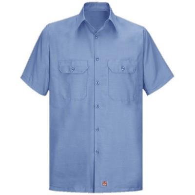 Red Kap™ Men's Short Sleeve Solid RipStop Shirt - Light Blue