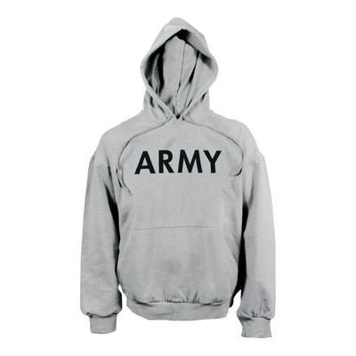 GI Type Marines Gray Hooded Pullover Sweatshirt (S to XL)