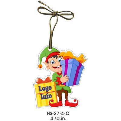 Elf Gift Shop Ornament (4 Square Inch)