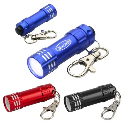 3 LED Aluminum Flashlight Key Chain