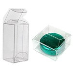 Value Series Food Safe Crystal Clear PET Box (1 1/2"x1 1/2"x4")