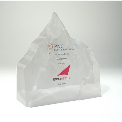 Mountain Lucite® Embedment Award (6 1/2" x 6 1/4" x 2")