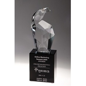 Crystal Eagle Head Award 8 1/4"H