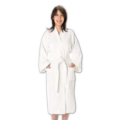 Velour Luxurious Bath Robes - Blank (White)