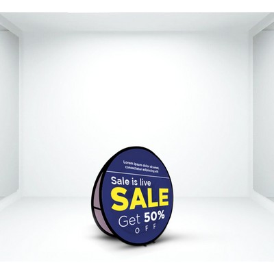 3.28ft x 3.28ft Circle Pop Up Banner