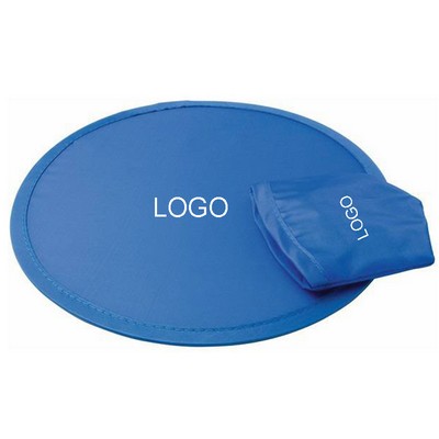 Polyester Custom Design Folding Flying Disc W/ Pouch