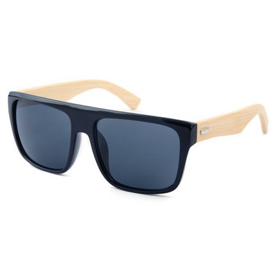 Bamboo Wood Sunglasses - Black Frames