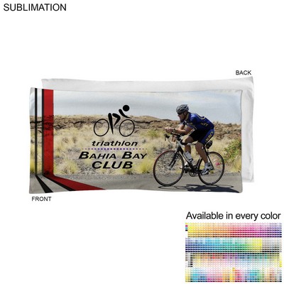 Absorbent Microfiber Dri-Lite Terry Cycling Towel, 20x40, Sublimated Edge to Edge 1 side