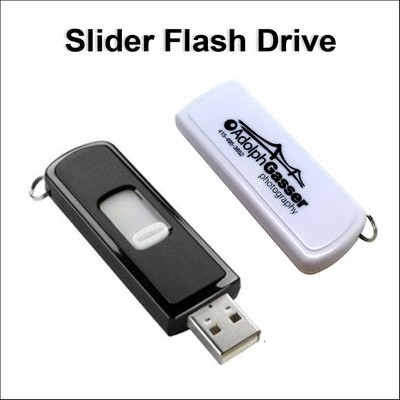 Slider Flash Drive - 1 GB Memory