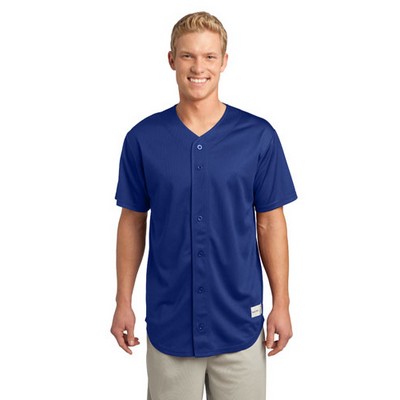 Sport-Tek® PosiCharge Tough Mesh Full-Button Jersey Shirt