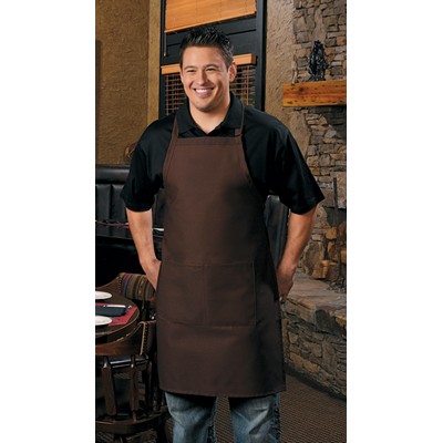 220 Butcher Apron with Center Divided Pocket USA Made 34"L X 24"W