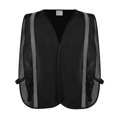 Black Mesh Safety Vest Non ANSI