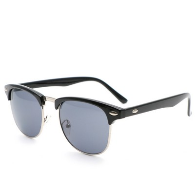 Retro Half Frame Sunglasses