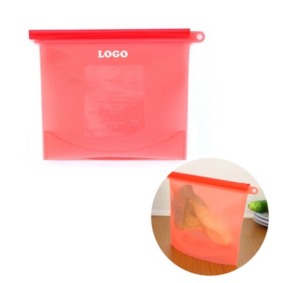 Silicone Storage Bag w/ Zip Seal