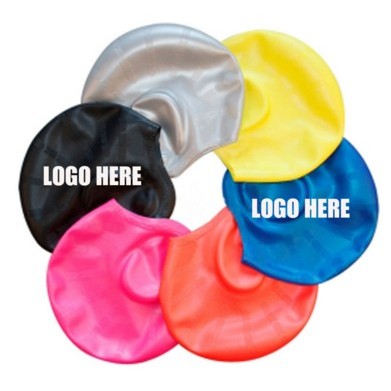 Adults Silicone Swim Caps With Ear Protector