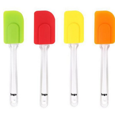 9" Silicone Baking Spatula w/Clear Handle