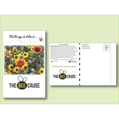 Bee Mixture Seed Packet - Postcard Mailer Size (4" x 6.5")