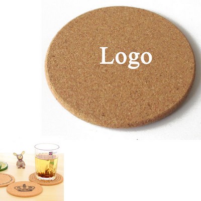 Round Cork Coaster