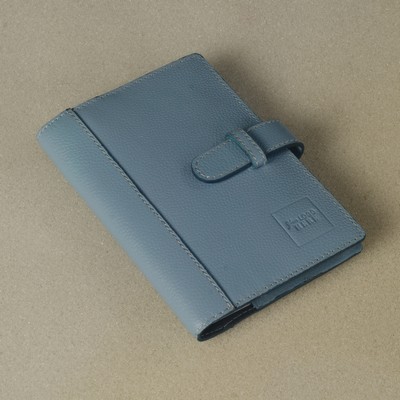 Leather Jotter with Tongue & Loop Closure (6.3"x4.53")