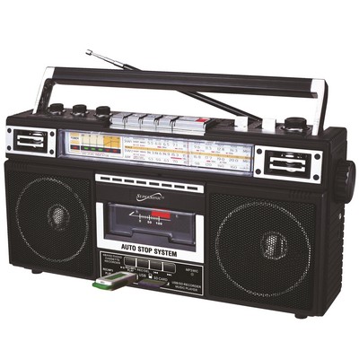 Supersonic® Retro Bluetooth® 4 Band Radio Cassette Player