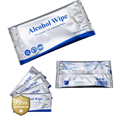 Single Alcohol Sanitizer Wipe