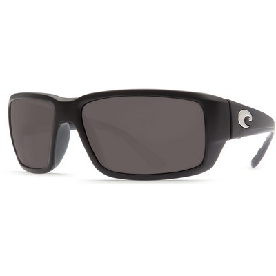 Costa® Del Mar Fantail Polarized Sunglasses w/Matte Black Frames & Gray Lenses