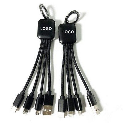 Led Flashing Logo 3 In 1 Charger Cable