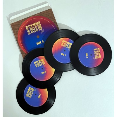 1-Sided Mini Record Coasters - Sets of 6 - Standard Paperboard Box