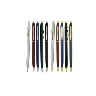 Classic Twist Skinny Metal Ballpoint Pens