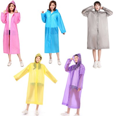 Reusable Raincoat With Hoods