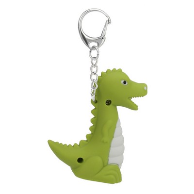 Cute Dinosaur LED Sound Keychain