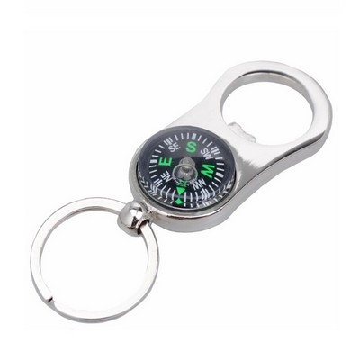 Smart Bottle Opener Compass Keychain