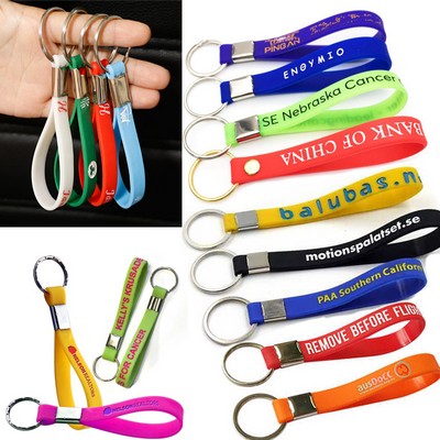 Silicone Wristband Keychain