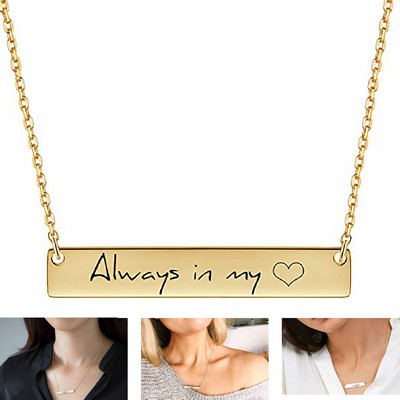 Personalized Bar Necklace