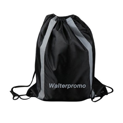 Reflective Drawstring Sport Backpack